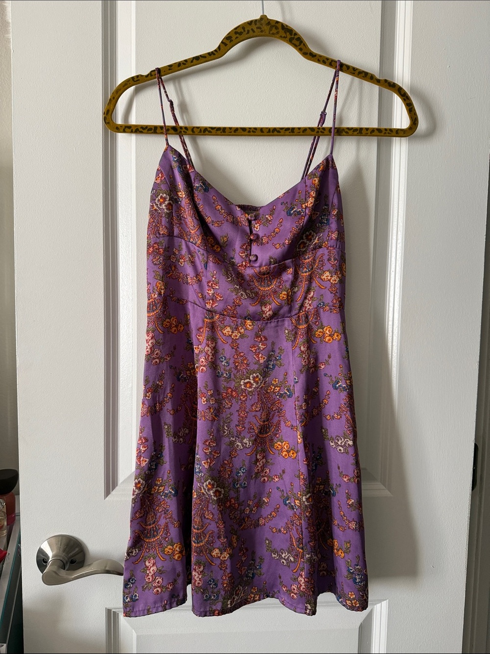 Urban Outfitters Lavender Floral Slip Dress